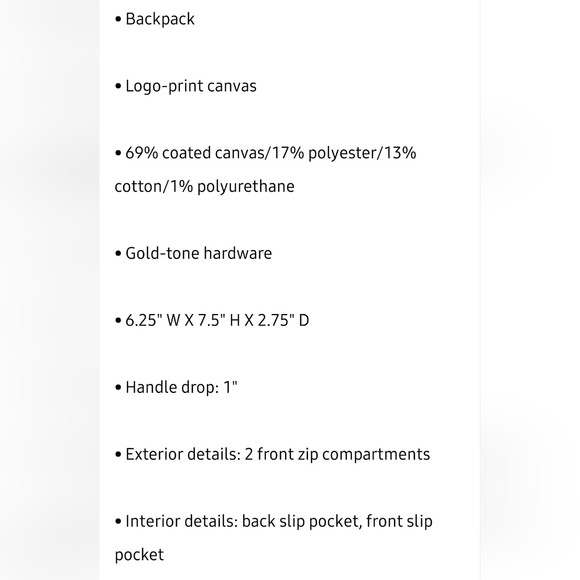 Michael Kors Rhea mini backpack - Picture 7 of 8